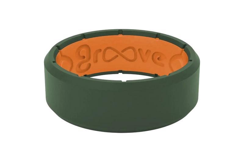 Edge Moss Green &amp; Orange Ring